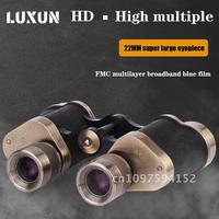 LUXUN 8X30 Military Binoculars HD High Pure Binoculars Copper Telescope Telescope Hunting Travel Powerful Power