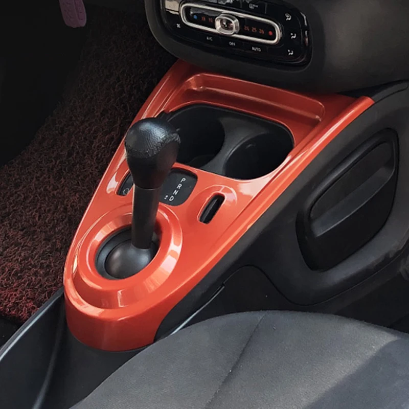 Car ABS Gear Panel Decoration Frame For Mercedes Smart 453 Fortwo Forfour Car Accessories Interior Sticker Styling Modification
