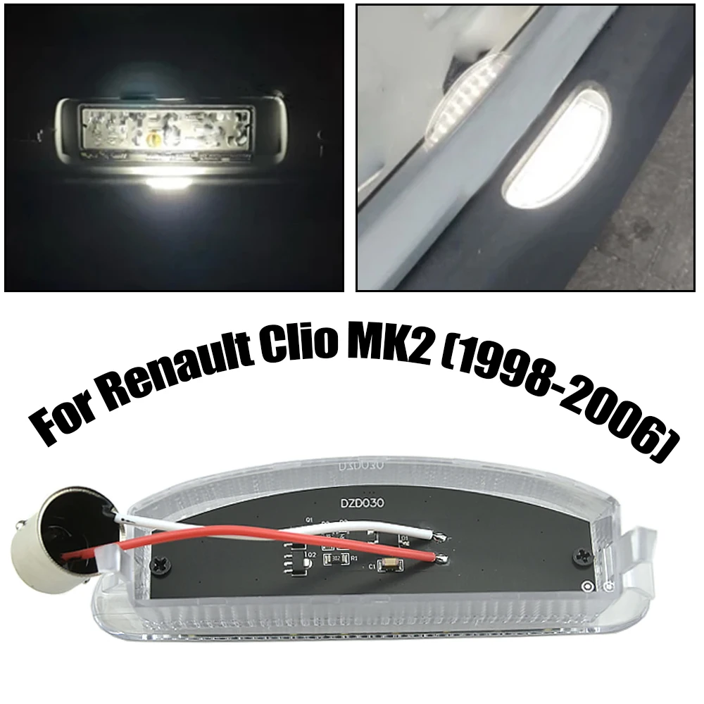 LED License Plate LED Lamp High quality For Renault Clio MK2 Twingo No Error Plug&Play Number Plate Light