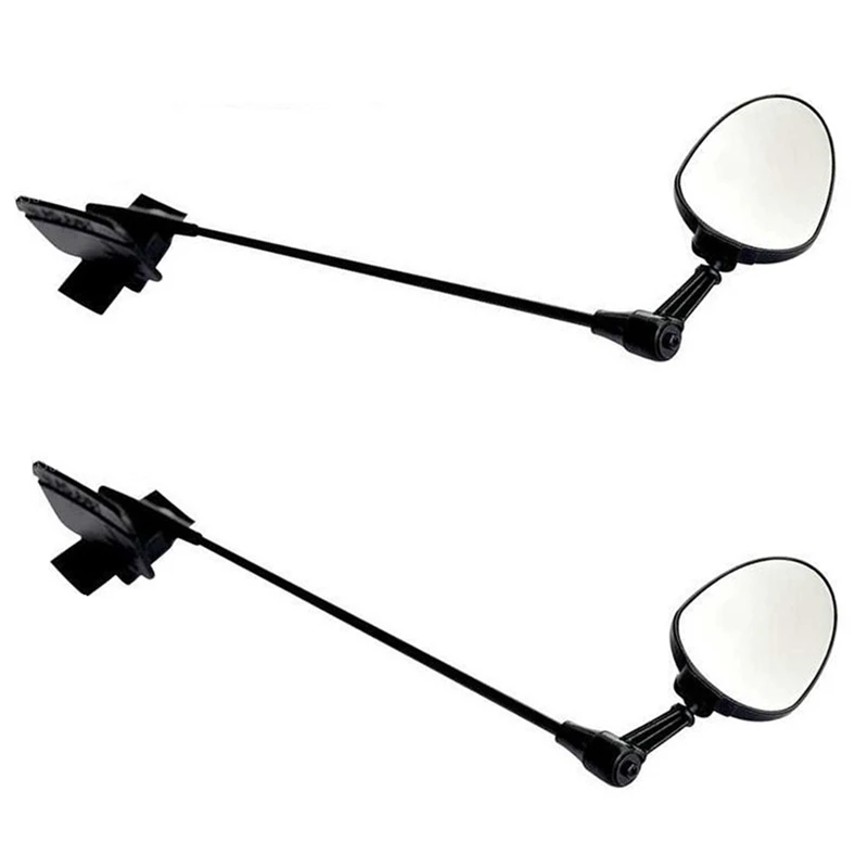 

HOT-2Pcs Bike Helmet Mirror, 360 Degree Adjustable Bicycle Rear View Mirror Bike Mirror Lightweight For Cycling