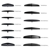 Limited Time Discount on Black Carbon Fiber Hydrofoils Kiteboarding Surf Accessories with Original Logo Various Sizes Rear Wing