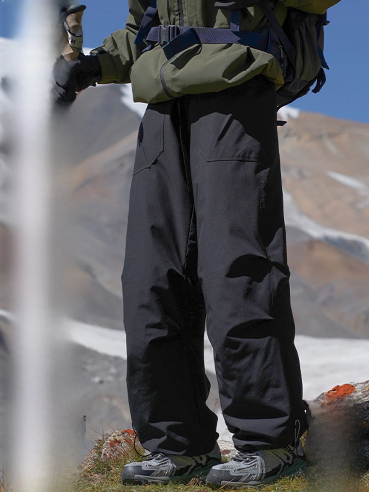 

PaulFrank Winter New Du down Warm Men's Loose Straight Tube Workwear Long Pants Comfortable Youth Casual Faion Trousers