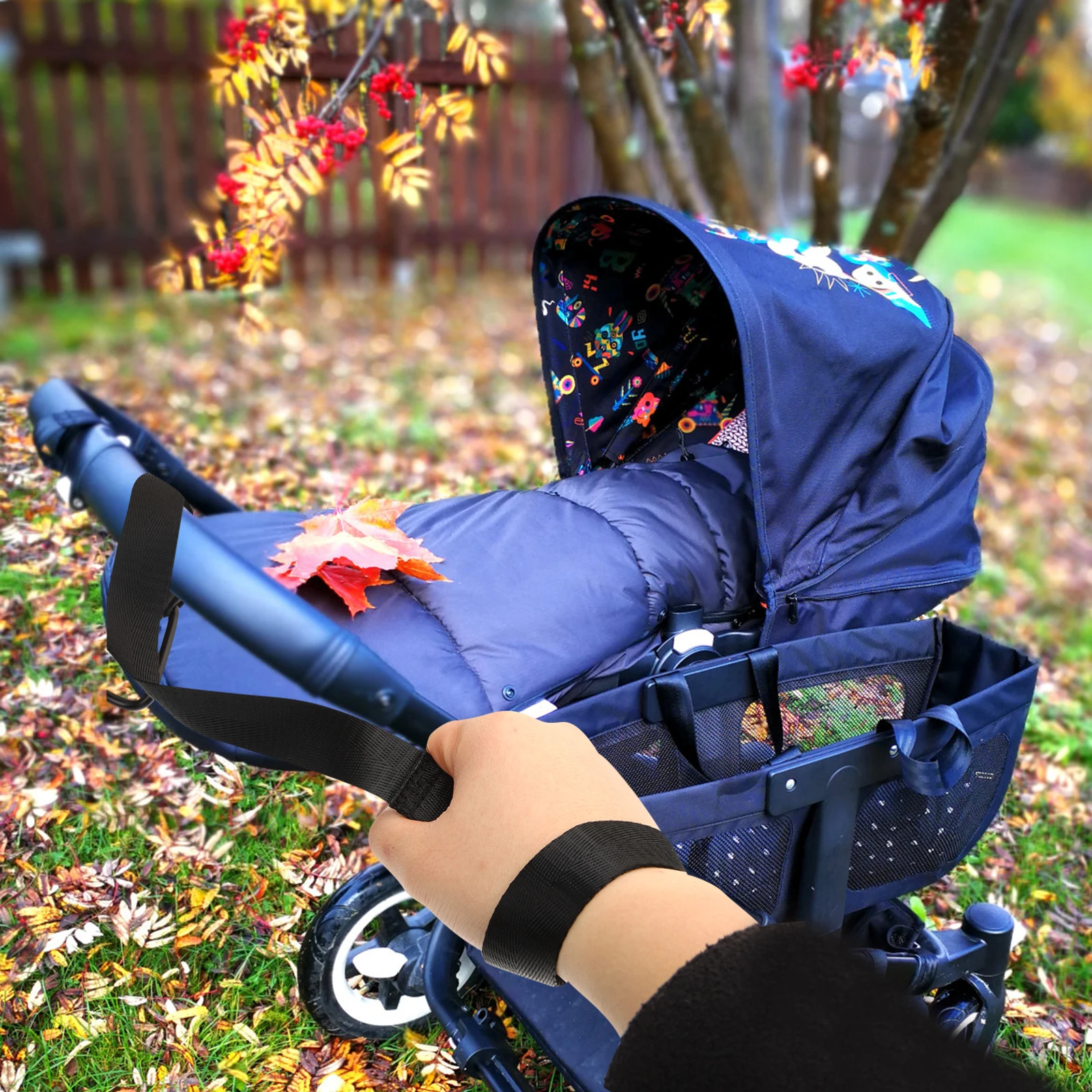 

2 pcs Baby Stroller Straps Durable Black Pushchair Harness Belt Replacement High Chair Accessories Foldable Infant Furniture