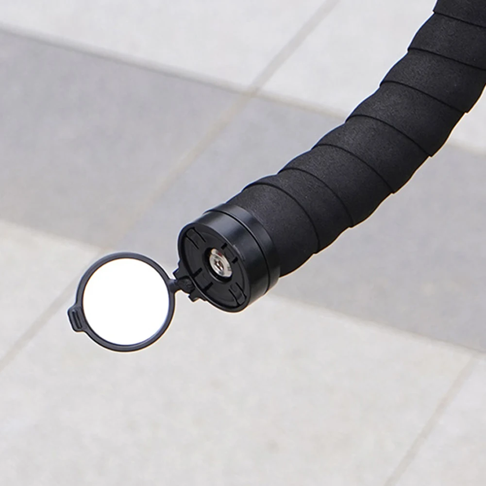 Fahrrad Lenker Stecker Rückspiegel Einstellbar Drehen Reiten Lenker Ende Rückspiegel HD für MTB Rennrad Zubehör