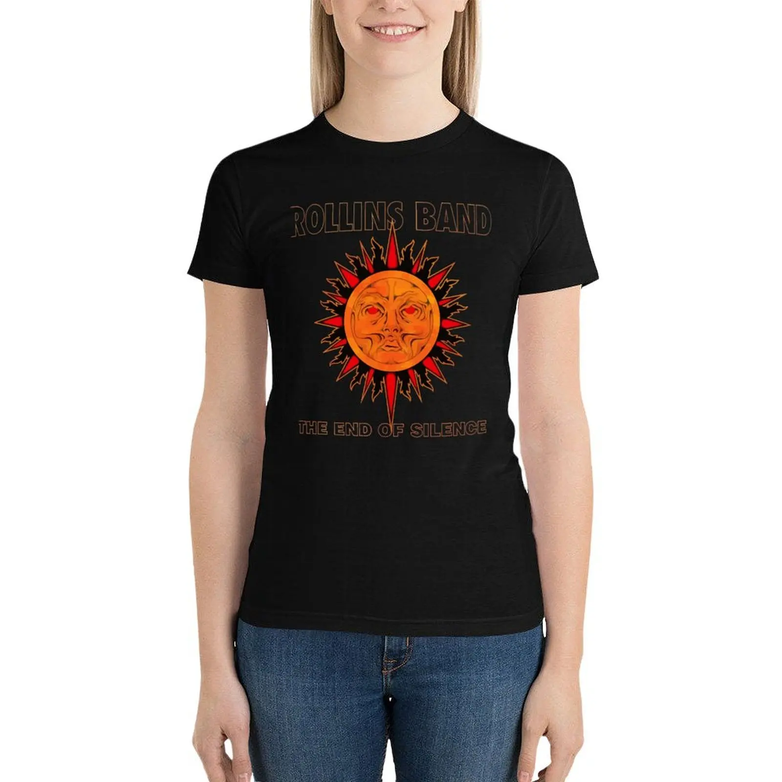 

Rollins Band The End Of Silence T-Shirt Blouse tops hippie clothes oversized clothes for Women