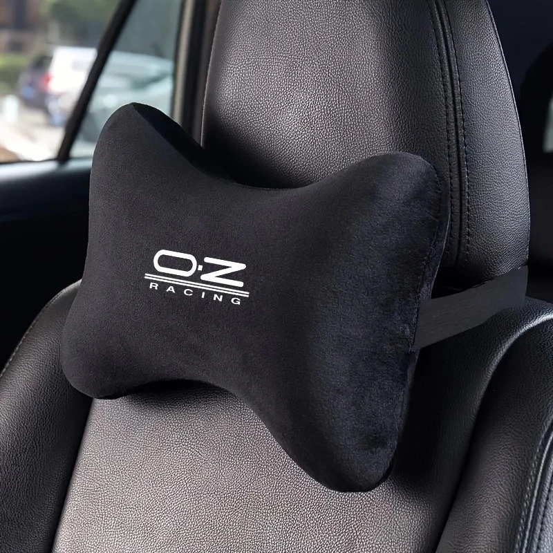 OZ Racing Seat Headrest - Car Memory Foam Protection Pad - Universal Car Head Support Pad - Soft and Comfortable
