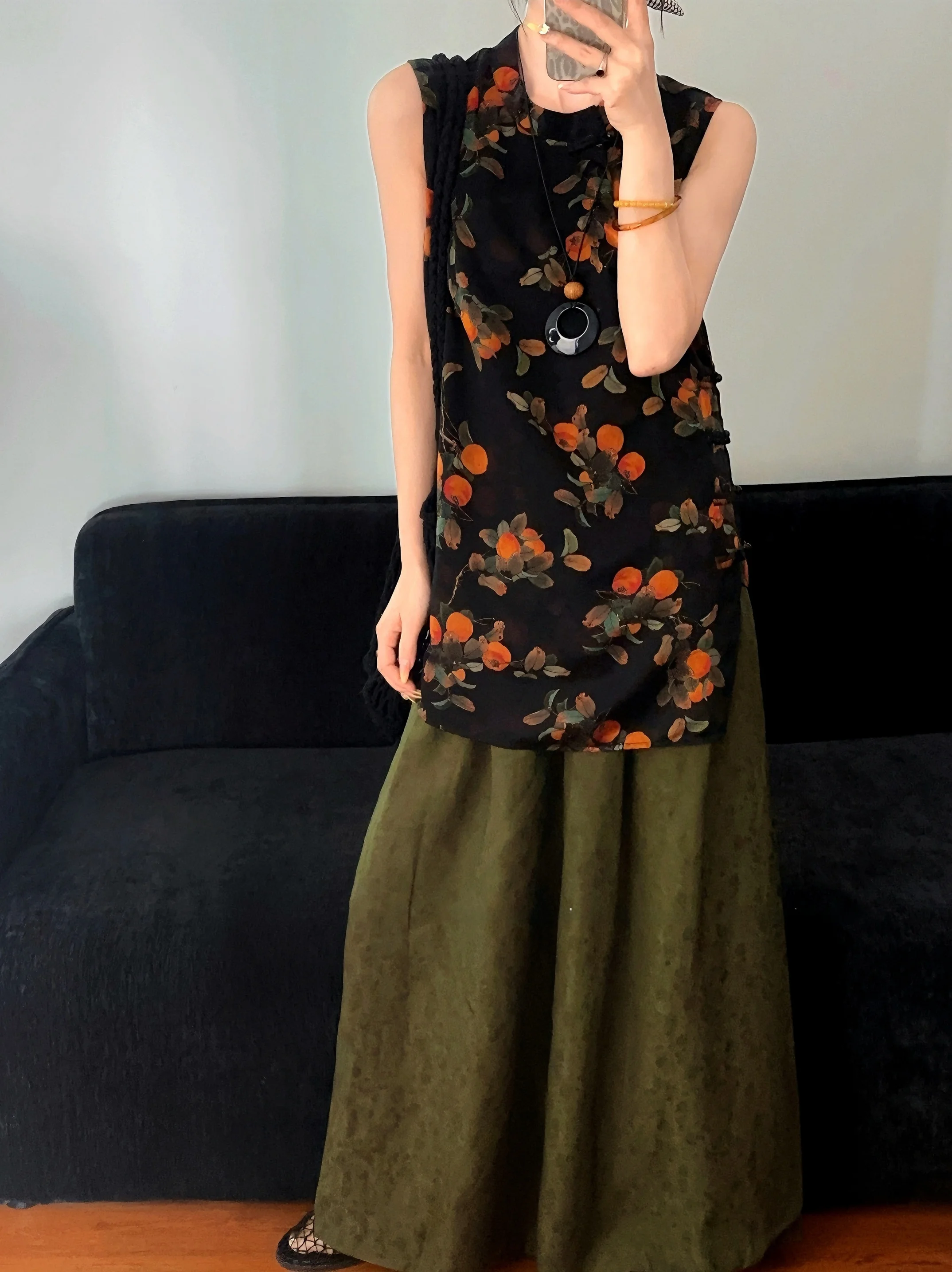 

Silk T Top Chinese Sle Qipao Svel Women's Faion Commute Regular Length Overhead No Button Summer 2025