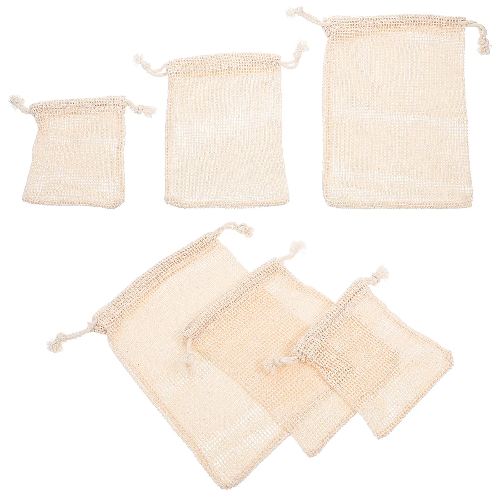 Produce Bag Reusable Mesh - 6 sztuk woreczków na owoce, wielokrotnego