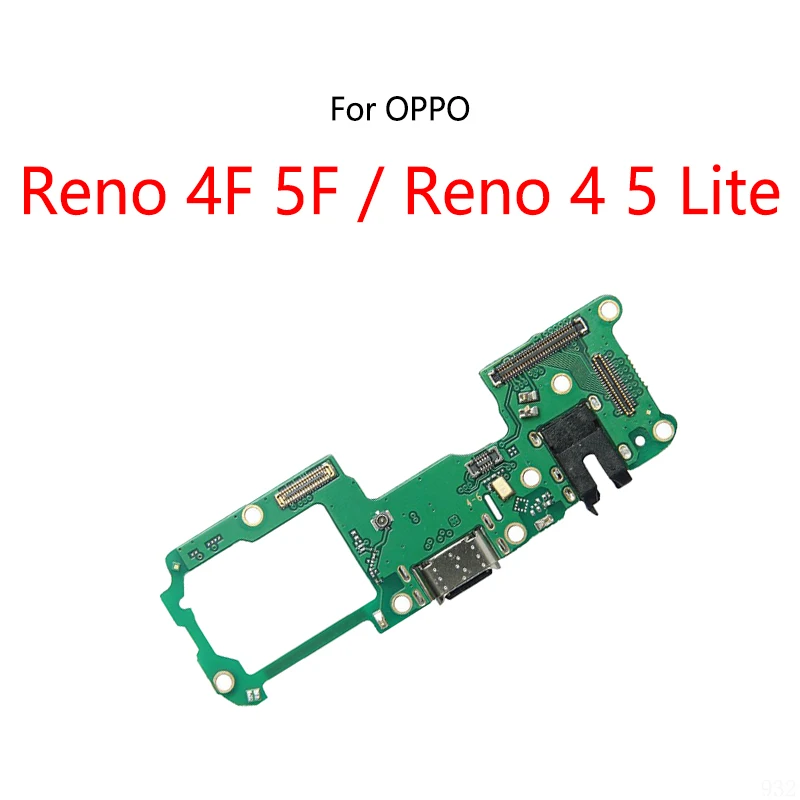 USB Charge Dock Port Socket Plug Connector Flex Cable For OPPO Reno 4F 5F 4 5 Lite Charging Board Module