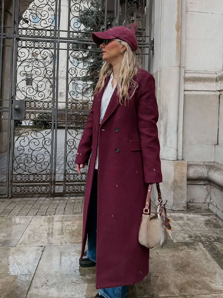 HH Autumn Winter Female Fashio - Wool Coat Peacoat recension och pris