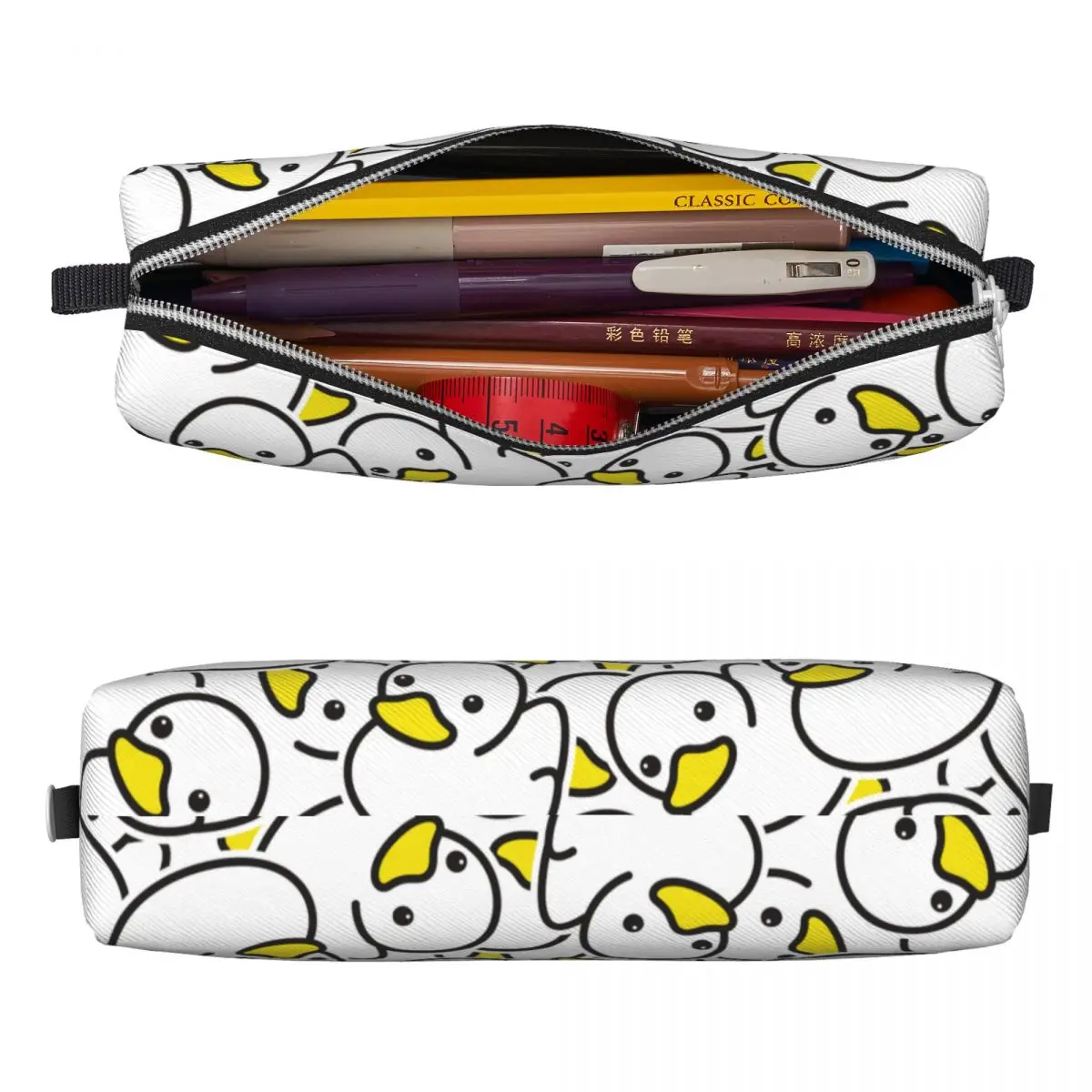 Cartoon Duck Pattern Pencil Cases Pencilcases Pen Box Kids Big Capacity Pencil Bags Office Cosmetic Accessories