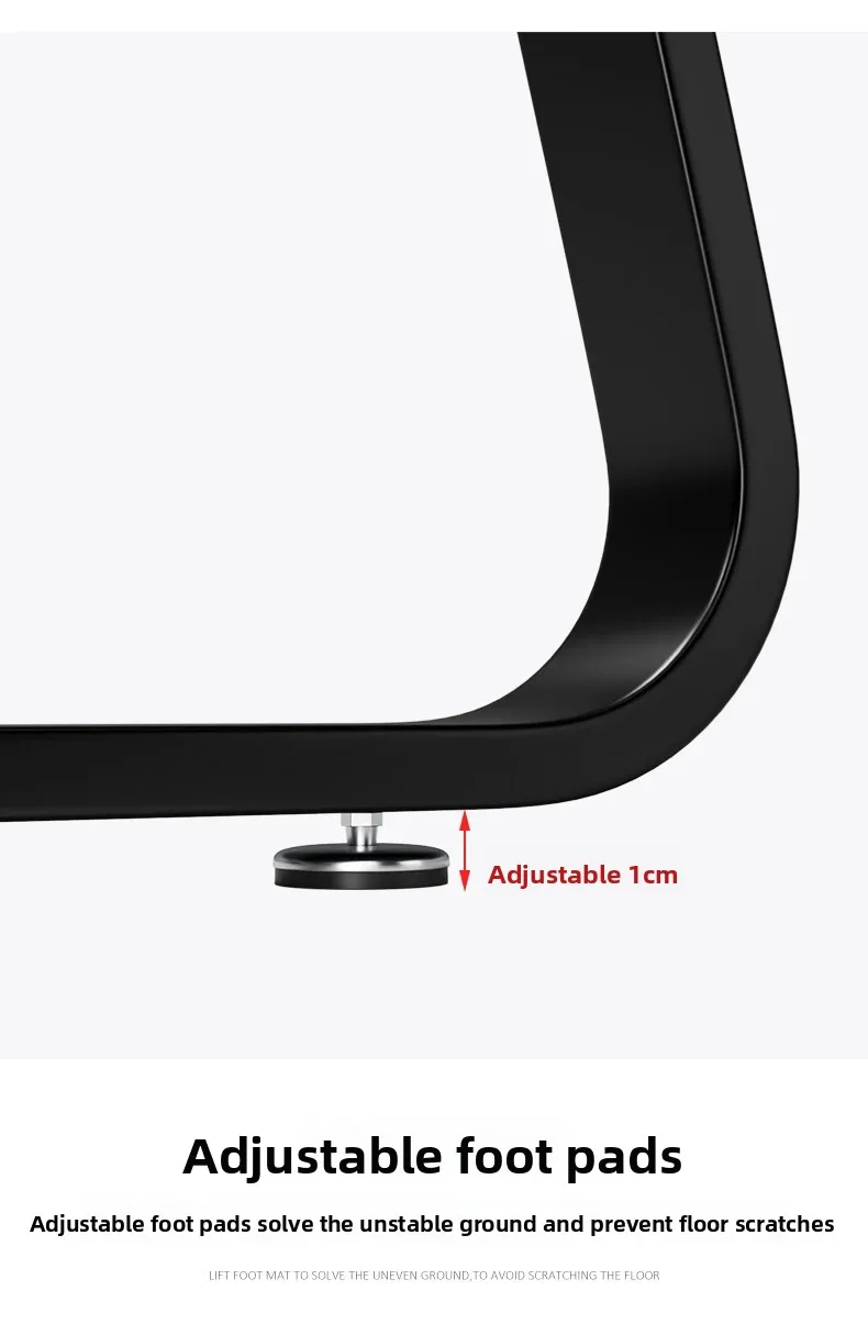 Iron Art Support Feet High-Temperature Painted Bar Stand Single-Side Table Legs Stable Heavy-Duty Table Parts Contemporary Style