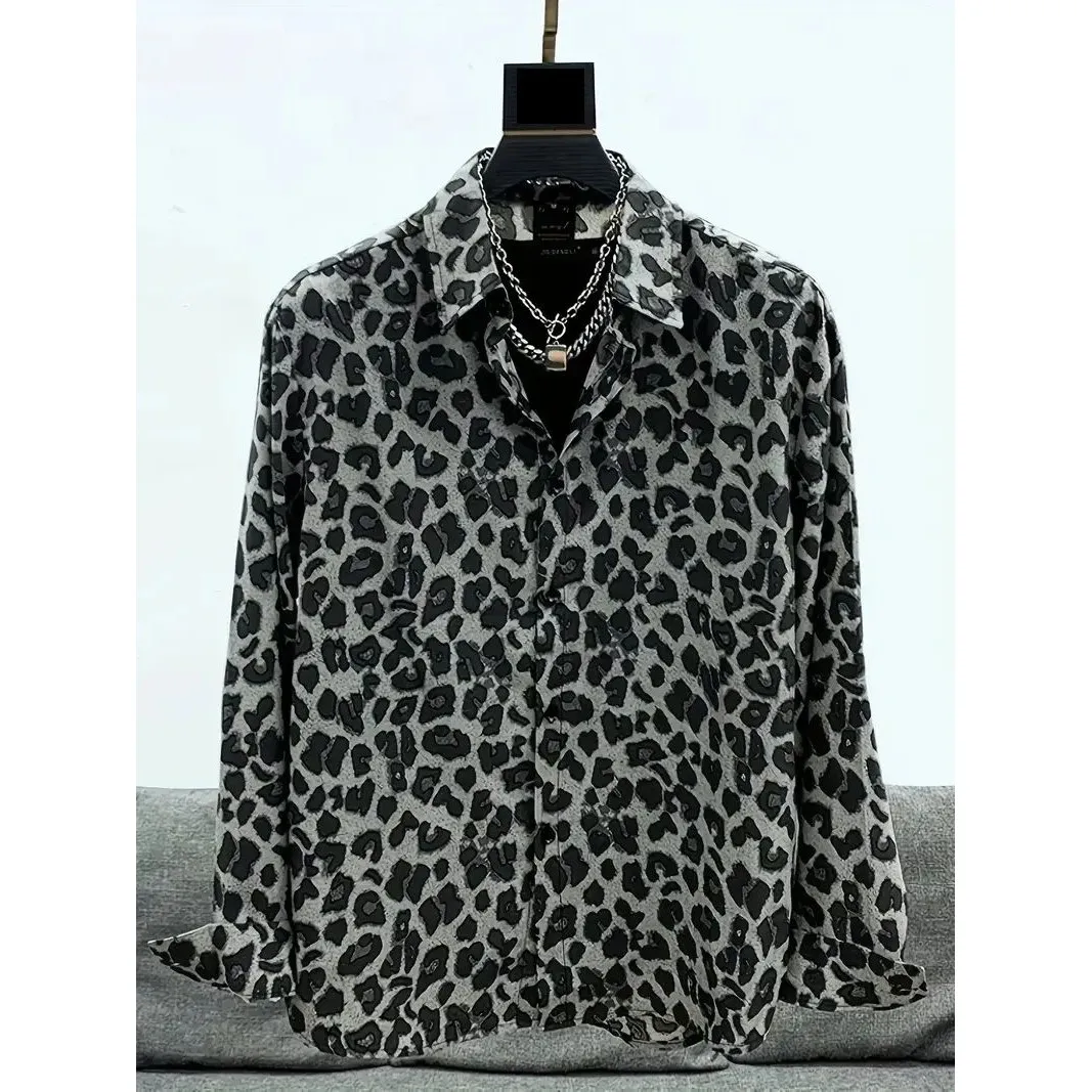 Men's Black Series 3D Printed Fashion Casual Long Sve Shirt Thickened Fleece Autumn  Collar Nine Sleeve Brand New 2025