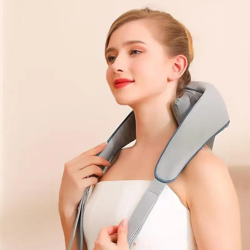 

Neck Shoulder Massager Deep Tissue Shiatsu Back Massagers Pain Relief Electric Squeeze Muscles Massage