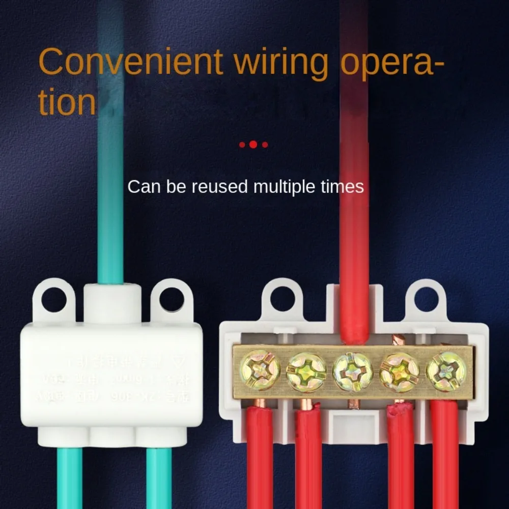 Quick Crimp Electrical Cable Junction Box Quick Wire Connector Terminal Block T-type Wiring Terminal High Power Branch Terminal