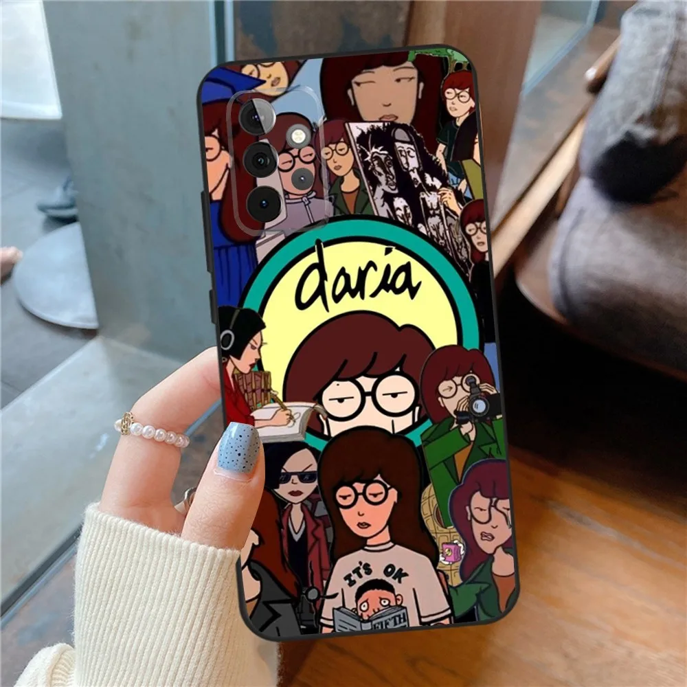 Cartoon D-Daria   Phone Case For SamsungS24,23,22,21,S20 ,Pro10,S30Plus,S9,20lite Ultra Black Cover