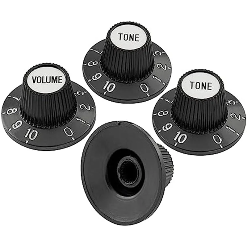 ABHT-12X หมวกแม่มดลูกบิดหมวกด้านบนลูกบิด TONE Volume Control Knobs สําหรับกีตาร์ไฟฟ้าเบสเครื่องขยายเสียงเหยียบ