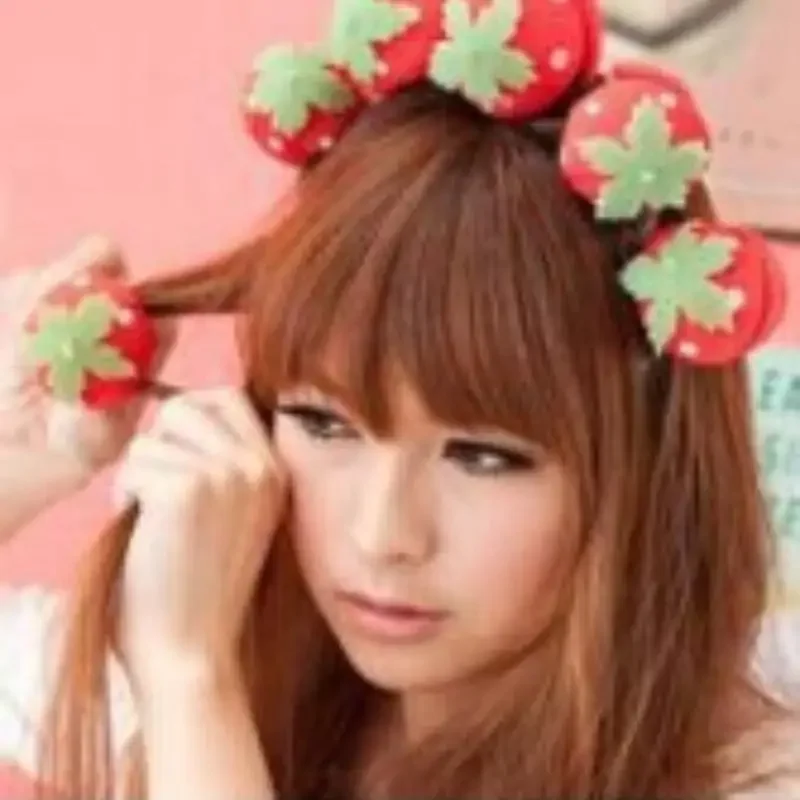 Strawberry Soft Foam Anion Bendi Hair Tools Curl Rollers Adhere To The DIY  Perm Styling