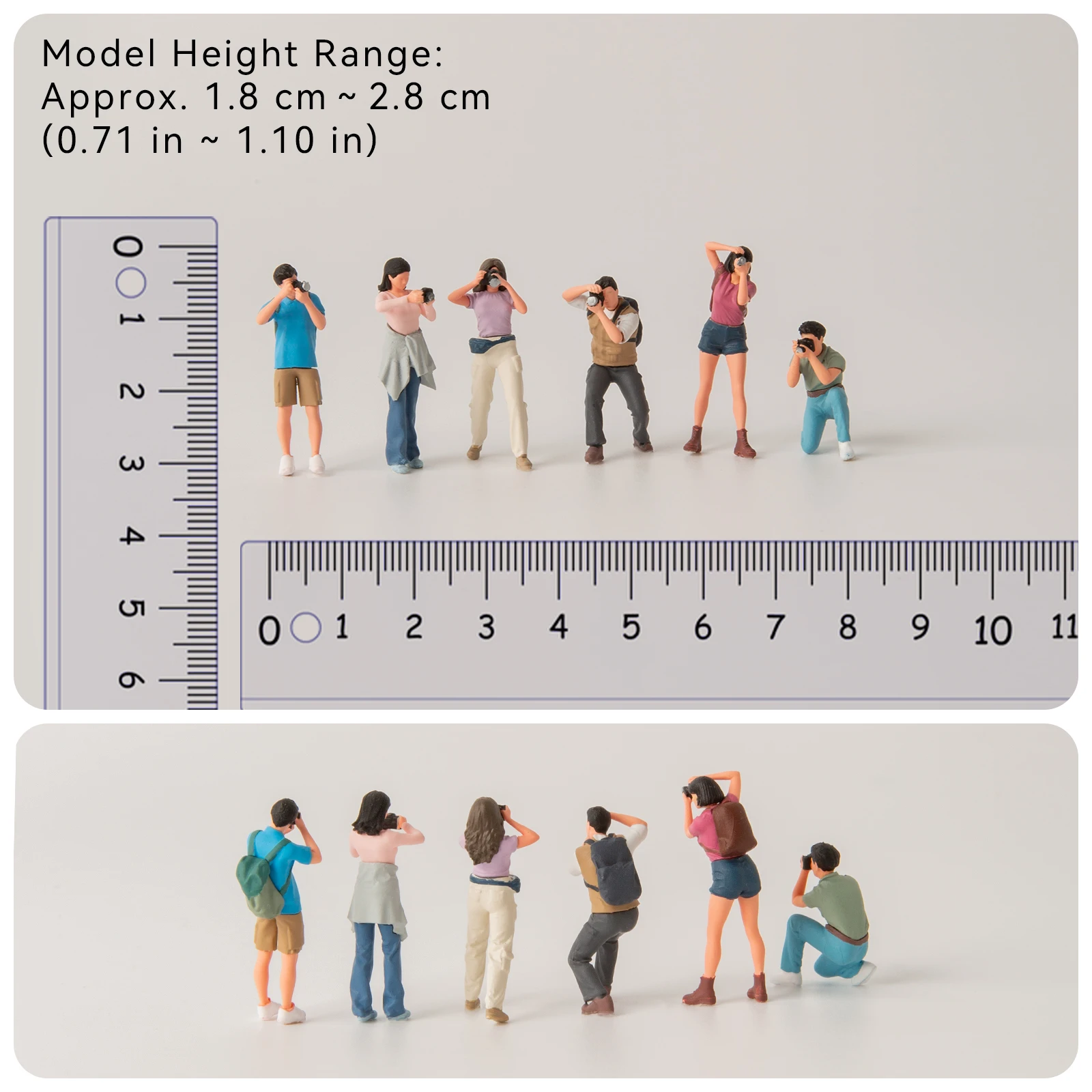 Resin Diorama 1/64 Scale Miniature Figures Minifigure Model Kit Model Props Creative Photography Display Collection Decoration