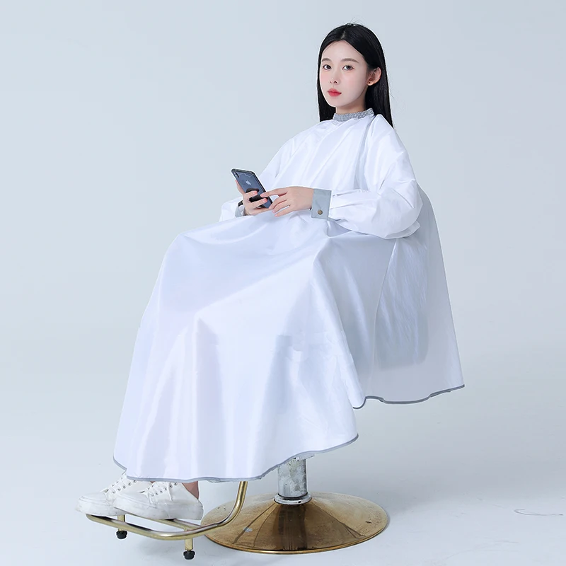 High-grade Hairdresser's Robe Professional Work Clothes For Hair Salons Long Sleeve Hairdressing Cloaks Hair Cutting Wrap Cloth