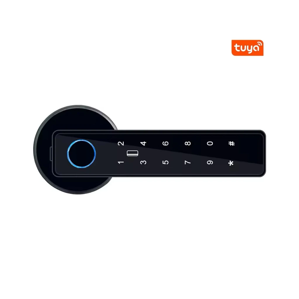 

Fingerprint Interior Entry Smart Electric Door Handle Lock Password Keyless Smart Door Handles Locks