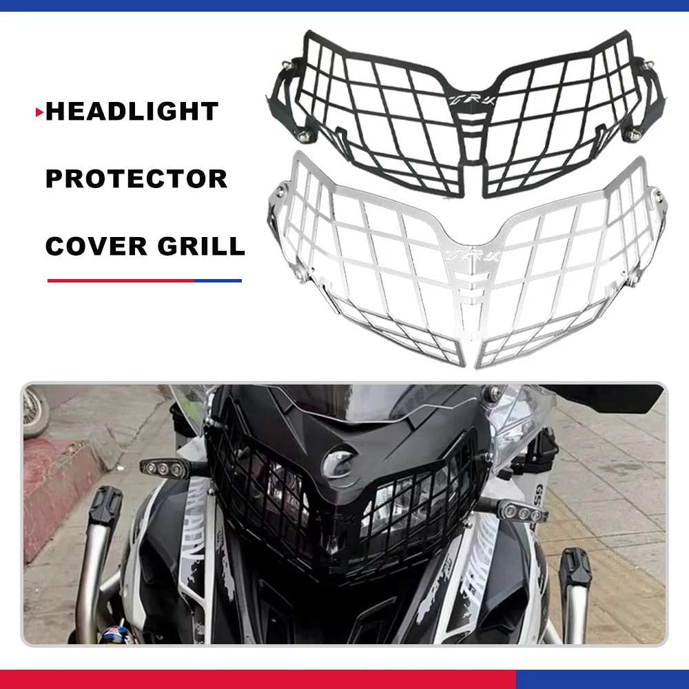 

For Bennlli TRK502X TRK502 2018 2019 2020 2021 2022 2023 TRK 502 Motorcycle Headlight Head Light Guard Protector Grille Cover