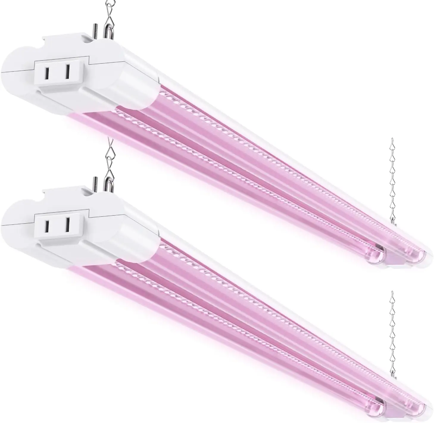 

3ft 30W Full Spectrum LED Grow Light for Seed Starting, Indoor Plants, Linkable up to 4, Plug in Suspended Fixture, 2 Pack