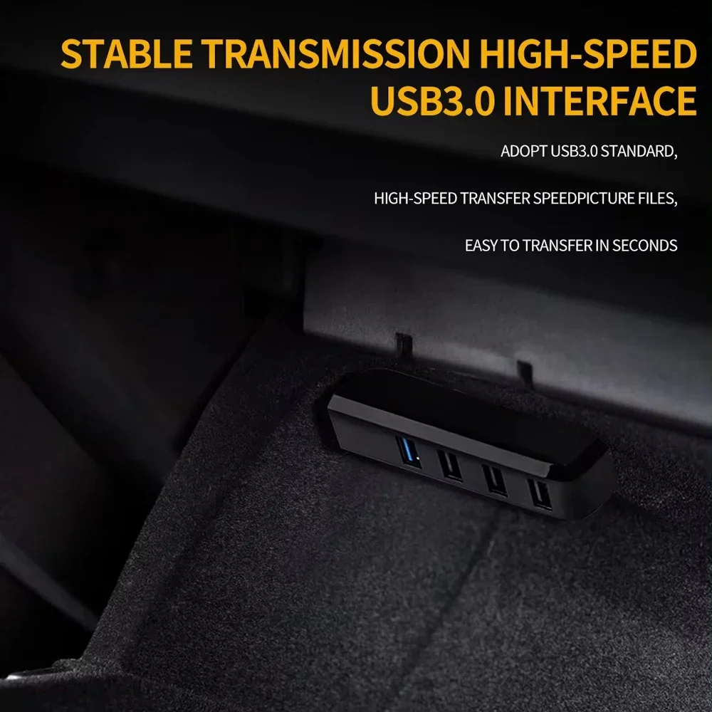 심포니 자동차 분위기 조명 자동 끄기 모듈 30 초 글러브 박스 USB 확장 도크 Tesla Model 3 Y S X 용 주변 램프