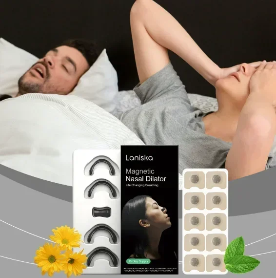 Bandes nasales magnétiques sûres pour la peau, dilatateur nasal de sport, Kit de démarrage de bande nasale pour respiration d'admission, aide à réduire les ronflements en oxygène