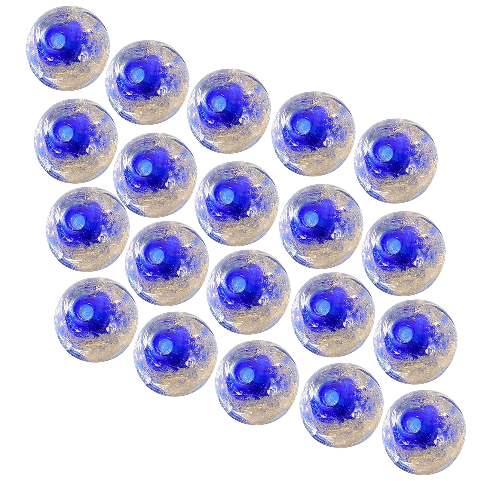 20 قطعة يتوهج في الظلام الخرز الزجاجي المستدير DIY بها بنفسك صنع المجوهرات الخرز ل أساور القلائد اكسسوارات للشعر الديكور