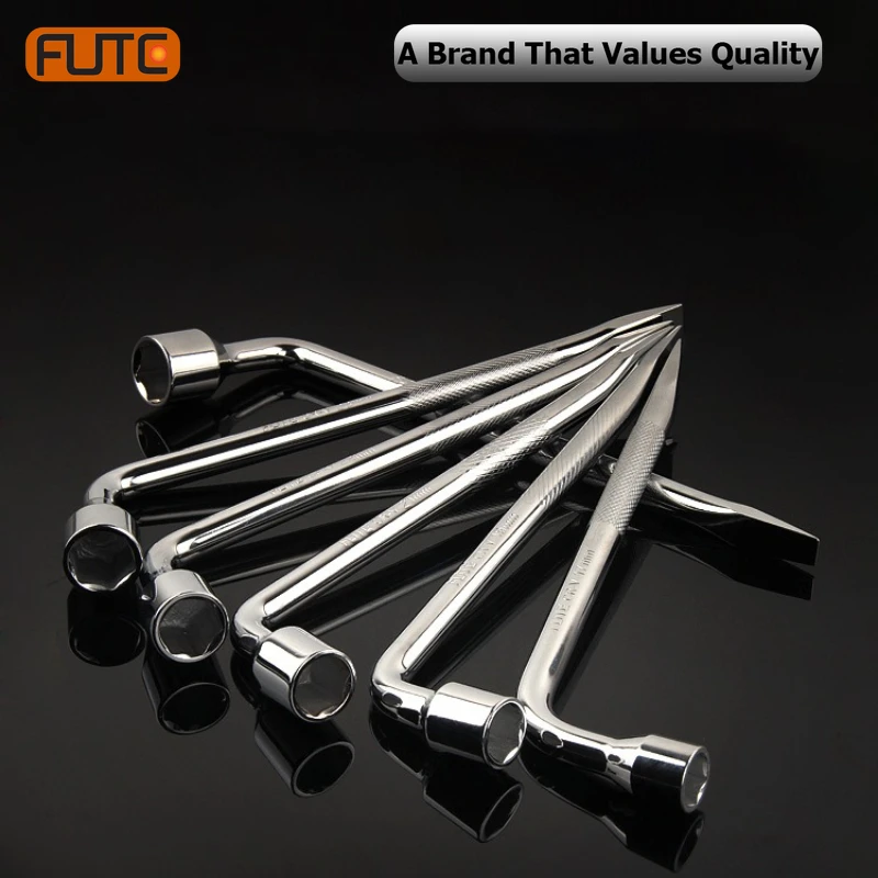 

17-24mm L Type Car Truck Tire Wheel Lug Nut Wrench Hex Key Socket Spanner Car Tyre Removal Tool Multifunctional Hand Tools Set