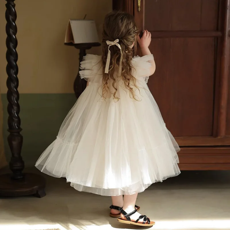 Baby Girl Dress Summer Girls Dress Baby Foreign Style Children Personality Fashion Korean Wedding Dress Fairy Princess Skirt