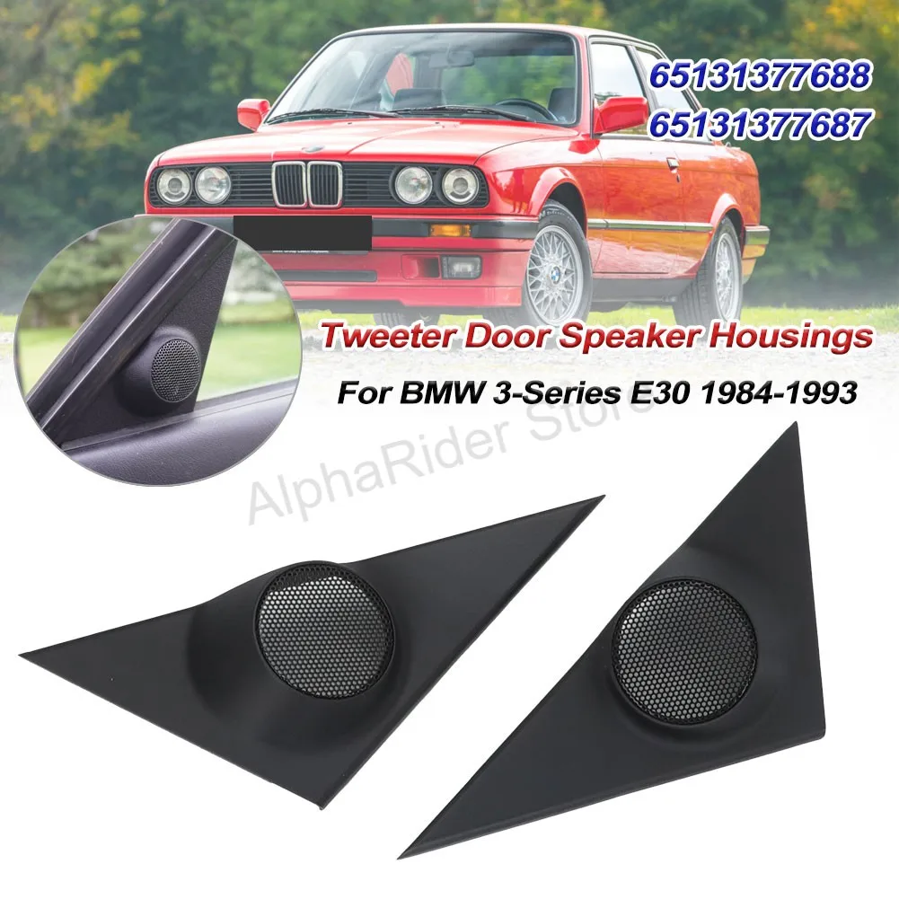2pcs-upgrade-material-tweeter-door-speaker-housings-for-bmw-3-series-e30-1984-1993-pair-tweeters-cover-case-black