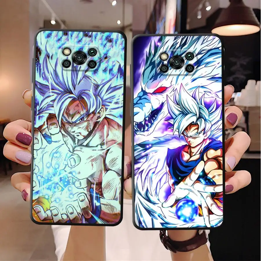 

Dragon Ball Super Saiyan Goku Case for Xiaomi Poco C40 C50 C75 X3 NFC X7 C71 X5 C51 C61 M3 M4 Pro M5s M7 F3 F7 X4 Pro Soft Cover