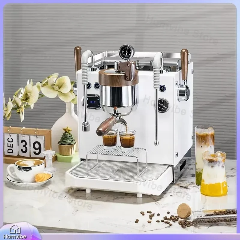 220V Semi-Automatic Espresso  Italian Style Coffee Maker with 15 Bar Pump Pressure for Home Kitchen Office Use