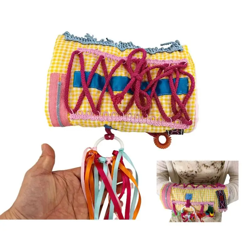 

Elder Dementia Sensory Toy Blanket Pressure Anxiety Relief Plush Sensory Mat Arm Pillowcase Decompress Touch Sensory Mat