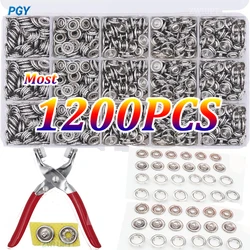 400-1200Pcs Tang Tool Metal Snap Diy Craft Supplies Naaien Knop Verdikte Drukknoop Kit Voor Installeren Naaien tas Kleden