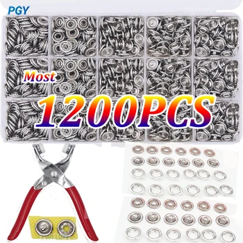 400-1200 adet pense aracı Metal baskı DIY zanaat malzemeleri dikiş düğmesi yüklemek için kalınlaşmış çıtçıt kiti dikiş çantası giydirin