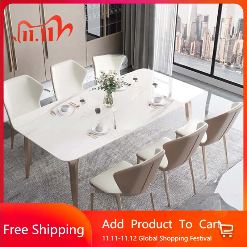 

Modern Metal Dining Table Chair Living Room Modern Designer Restaurant Dining Table Luxury Tavoli Da Pranzo Hotel Furniture