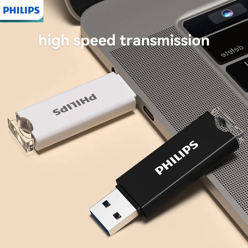 PHILIPS USB2.0 Multi-Color USB Flash Drive High Speed Transmission 8G 16G 32G 64G Portable Office/Student/Car General Purpose