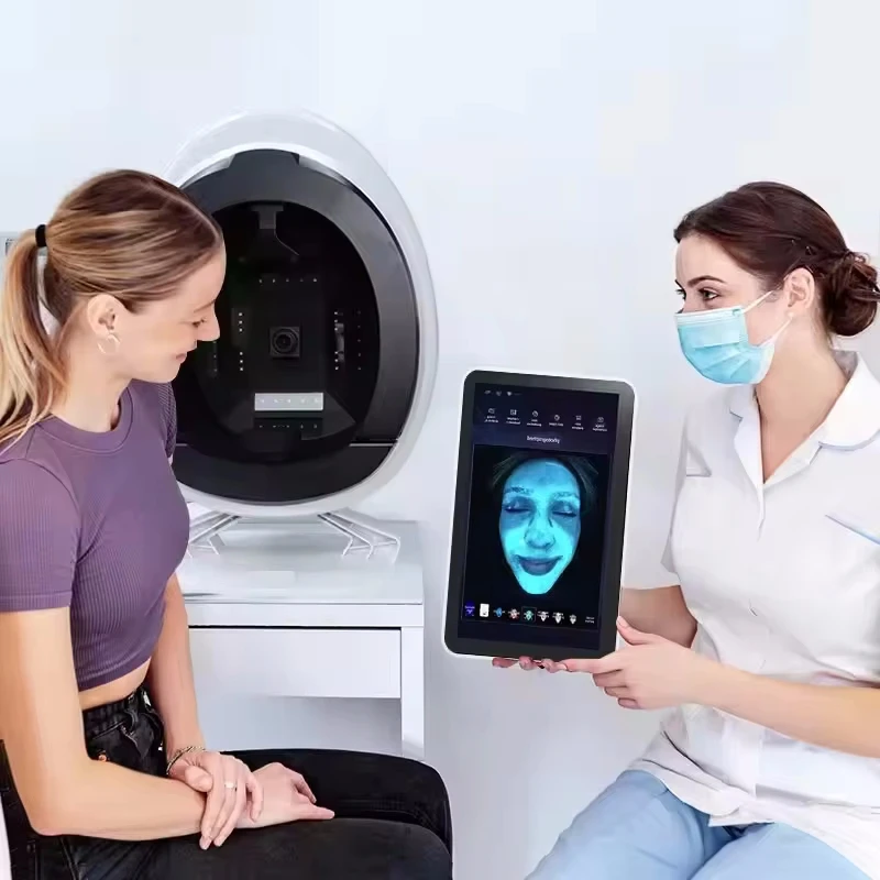 Moisture Detection Skin Analyzer Machine 3D Facial Skin Analysis Analizador Face Camera Magic Mirror Skin Analyzer ﻿