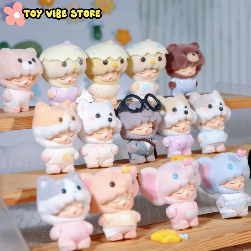 

Оригинальный Yumo Cute Pet Family Mini Series слепая коробка Yumo Mystery Box маленькое животное орнамент орнамент сумка-сюрприз подарки для девочек