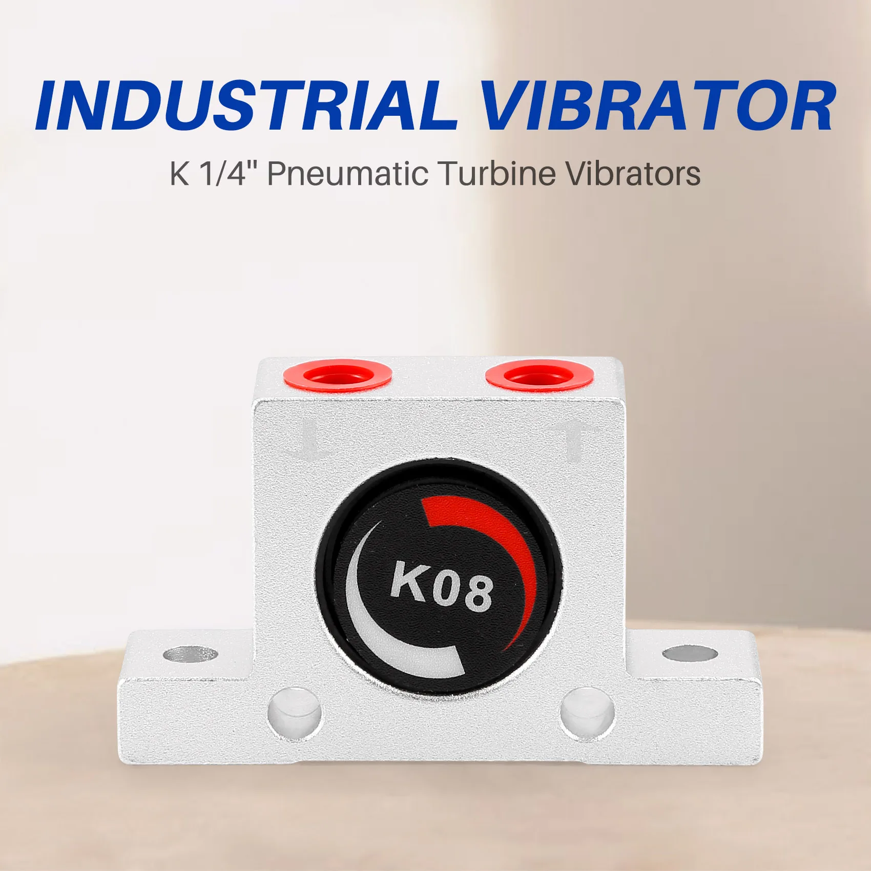 THIVN-1/4 Pneumatic Turbine Vibrators Silent Golden Industrial Vibrator For Hopper Industrial Pneumatic Vibrator Oscillator Ball