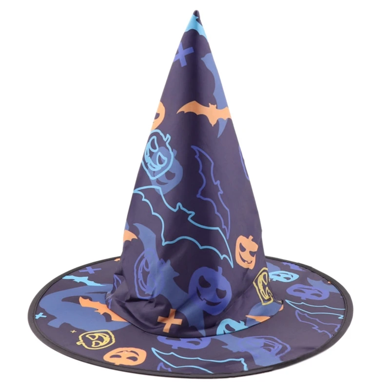 Unisex Halloween Peaked Witch Hat Multi Type Wizard Hat Men Women Party Headgear Cosplay Festivals Party Props Decor F3MD