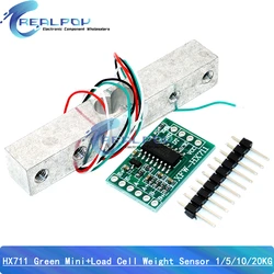 Load Cell 1KG 5KG 10KG 20KG HX711 AD Module Weight Sensor Electronic Scale Aluminum Alloy Weighing Pressure Sensor