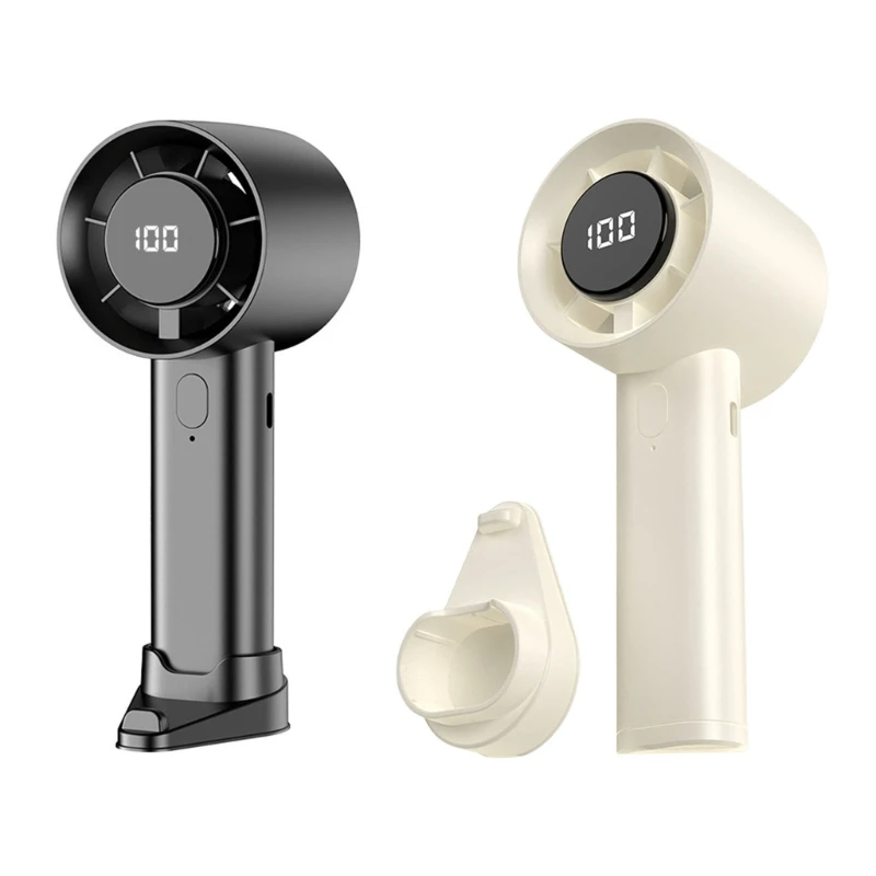USB Oplaadbare draagbare fan Stille handheld Mini Fan 100 Speed ​​Setting Koelventilator voor reiskantoor Home Verjaardagscadeau