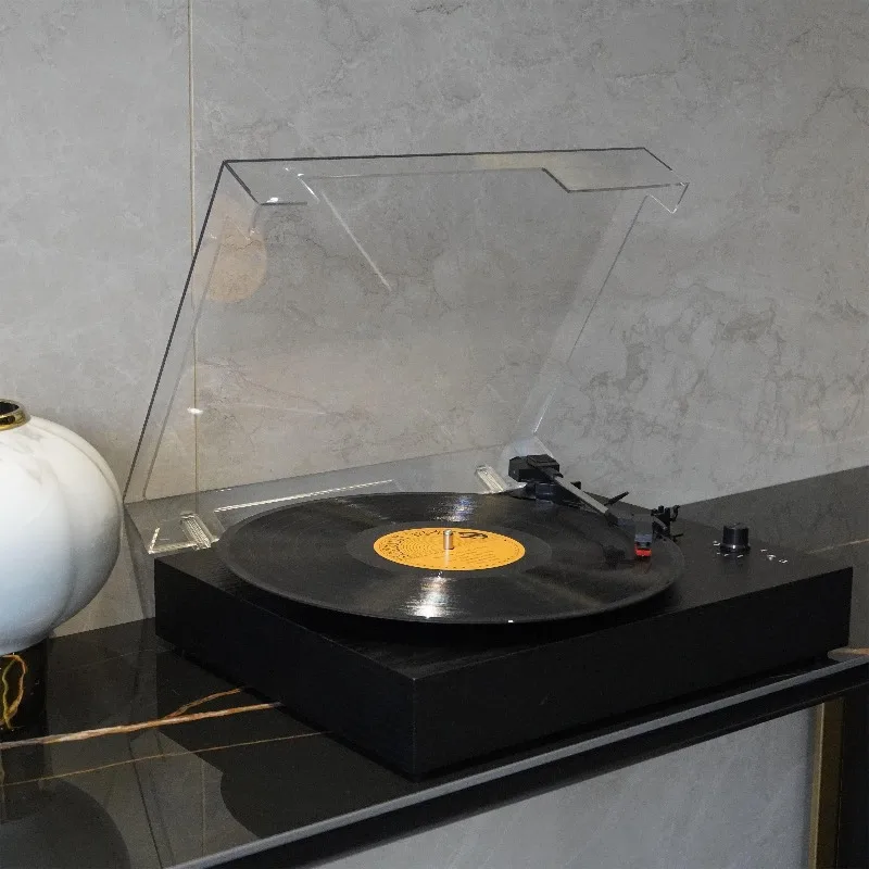 

In Stock Retro Vintage Wooden Turntable 3-Speed Bluetooth Hi-Fi Vinyl Record Player with Built in Speakers for Christmas Gifts