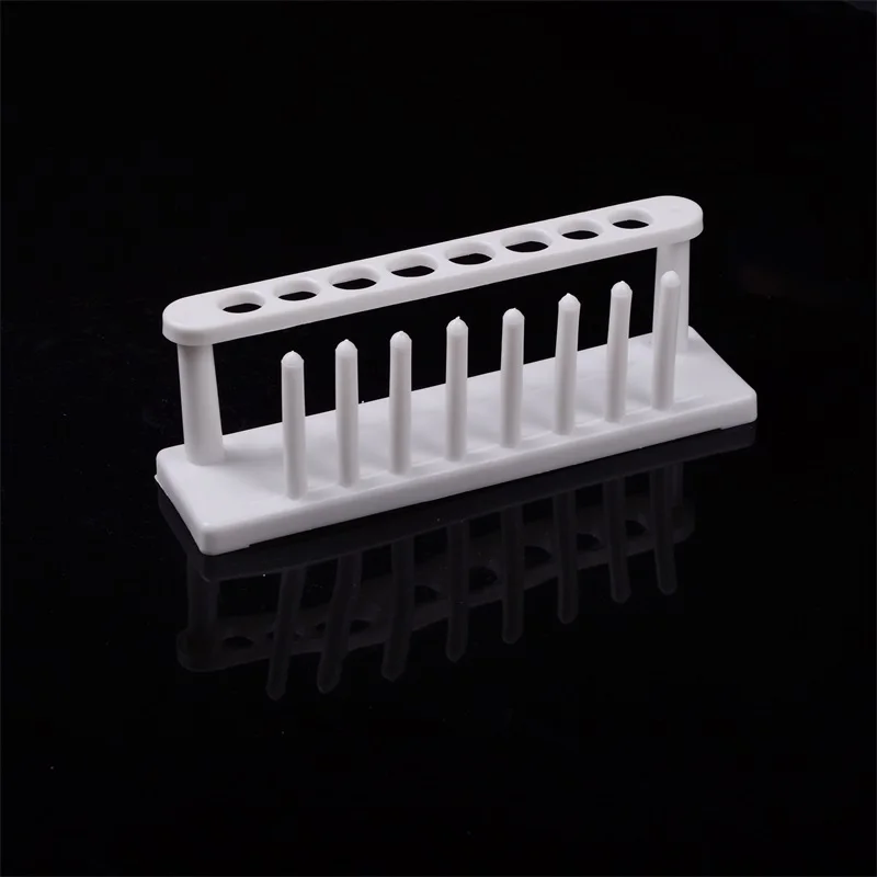8 Holes Plastic Test Tube Rack Testing Tubes Holder Storage Stand Lab Supplies