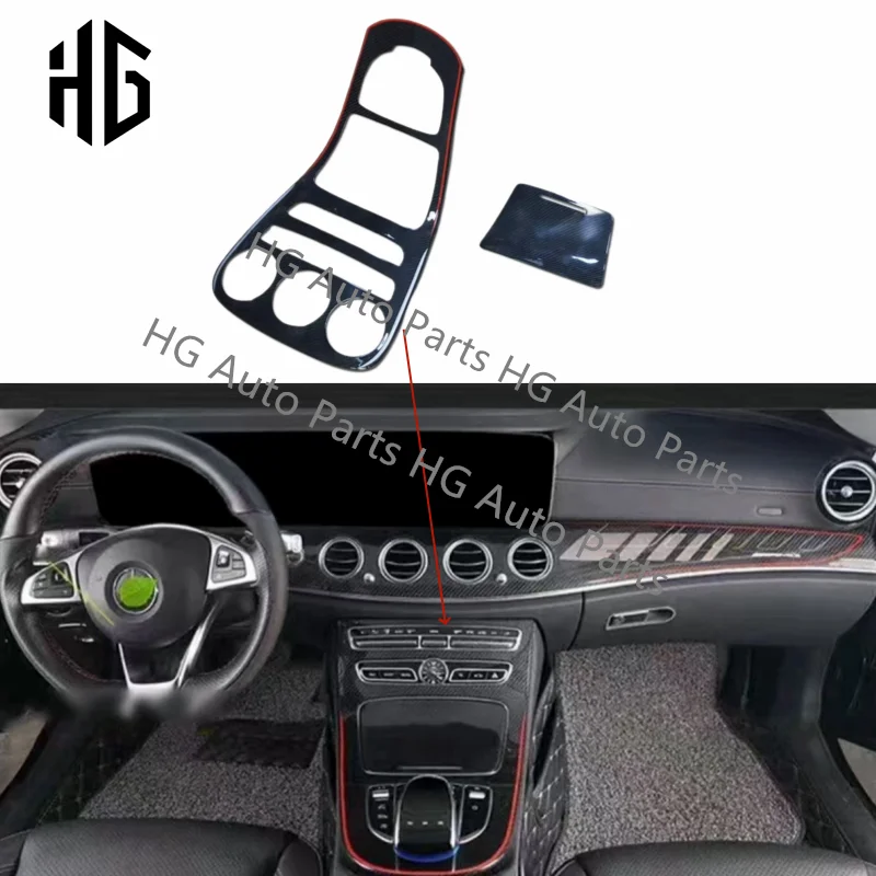 

For Mercedes-Benz GLC Class X167 Glossy Carbon Fiber Interior Center Console Cover Protective Car Accessories Interior Trims