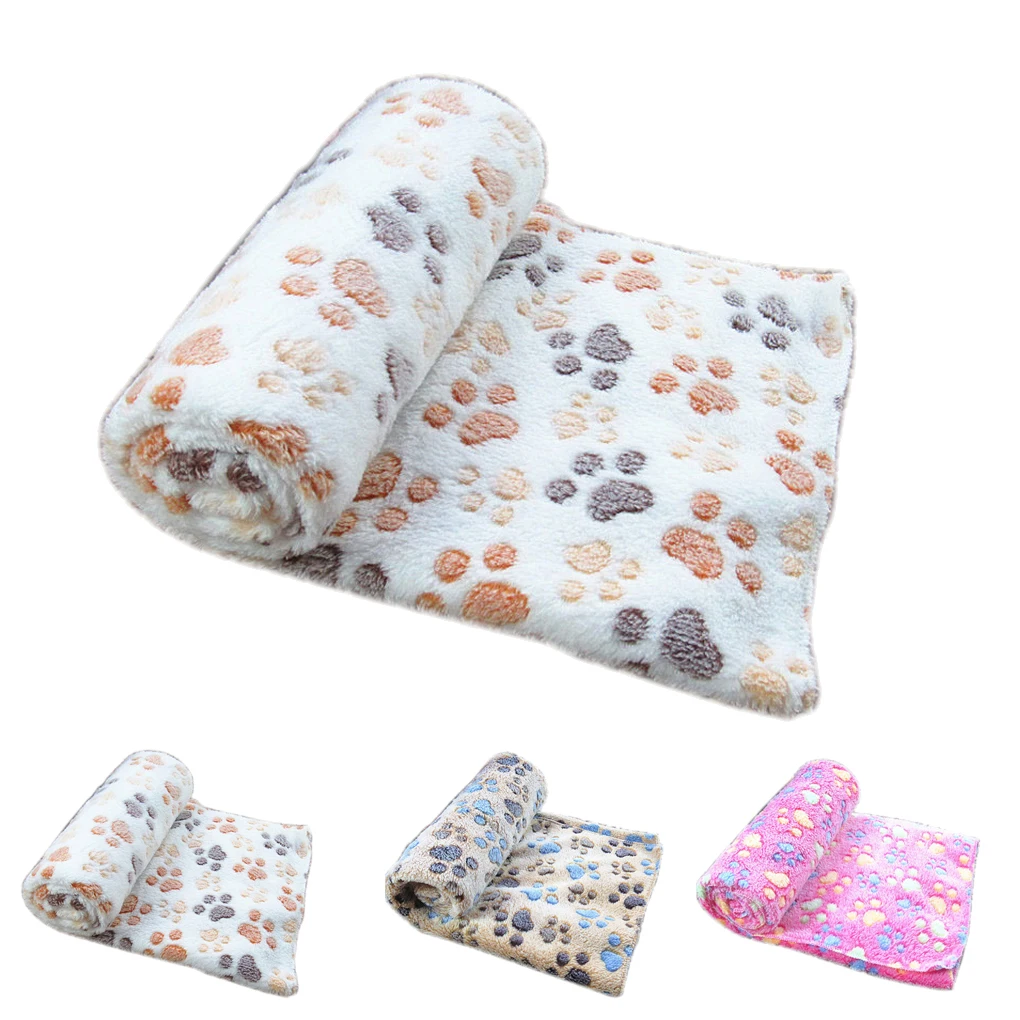 Quente Pet Fleece Blanket, tapete de cama, almofada, capa, almofada para cão, gato, cachorro, suprimentos de inverno animal, quente